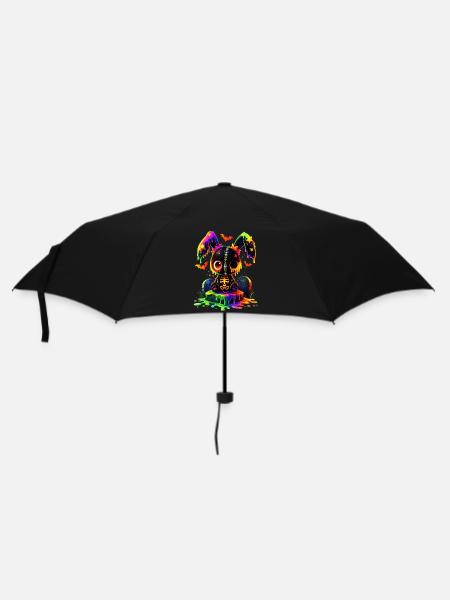 Kawaii Gothic Kaninchen - Regenschirm (klein) - Schwarz