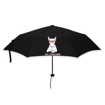 Bullterrier - Regenschirm (klein) - Schwarz - Vorne