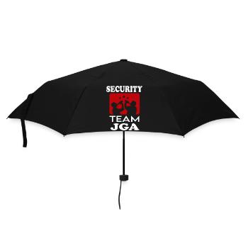 Junggesellenabschied Security Team JGA Mann Saufen - Regenschirm (klein) - Schwarz - Vorne