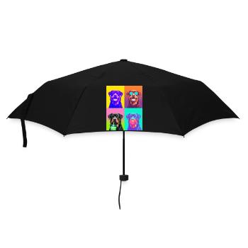Hunde Rottweiler Hund - Regenschirm (klein) - Schwarz - Vorne
