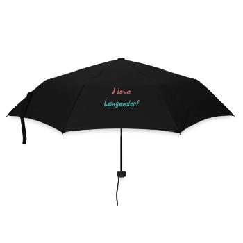 Langendorf - Regenschirm (klein) - Schwarz - Vorne