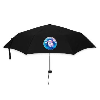 Mouton doux la nuit avec des étoiles - Parapluie standard - noir - Devant