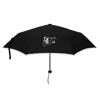 Klassischer Radfahrer - Regenschirm (klein) - Schwarz - Vorne