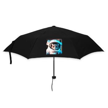 Cat in space - Umbrella (small) - black - Front