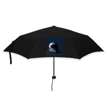Motorradfahrer Helm - Regenschirm (klein) - Schwarz - Vorne