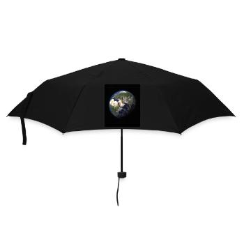 Erde - Regenschirm (klein) - Schwarz - Vorne