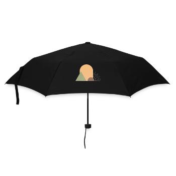 Boho Sonne - Regenschirm (klein) - Schwarz - Vorne