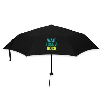bouldering bouldering rocks free climbing boulder route - Umbrella (small) - black - Front