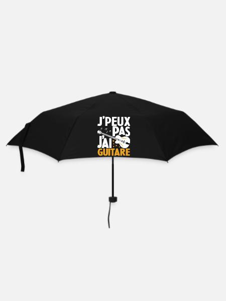 Je Peux Pas J'ai Guitare Drôle Guitare - Parapluie standard - noir