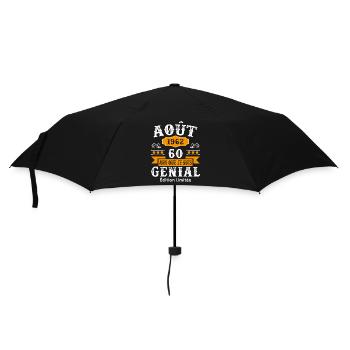60 Ans Anniversaire Vintage Né(e) en Août 1962 - Parapluie standard - noir - Devant