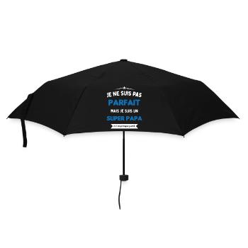 Meilleur cadeau fête pères pas parfait mais Papa - Parapluie standard - noir - Devant