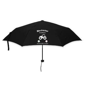 Mon Tracteur M'appelle Il Faut Que J'y Aille - Parapluie standard - noir - Devant