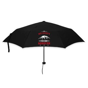 Assez je Vais Randonnée Cadeau montagnes vintage - Parapluie standard - noir - Devant
