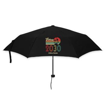 vintage 2030 Vintage Anniversaire Idée Cadeau 2030 - Parapluie standard - noir - Devant