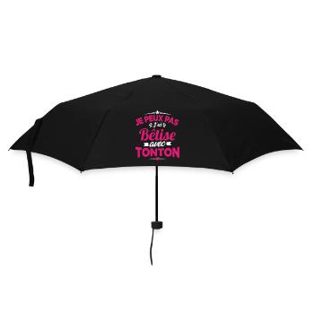 JE PEUX PAS J'AI BETISE AVEC TONTON - Parapluie standard - noir - Devant