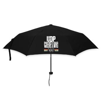 UDP Packet Bar Walks A Into - Umbrella (small) - black - Front