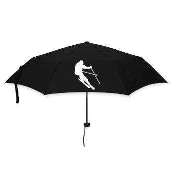 Ski - Regenschirm (klein) - Schwarz - Vorne