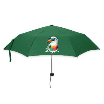 Zingst vacances mouette colorée fraîche avec des lunettes de soleil - Parapluie standard - vert bouteille - Devant
