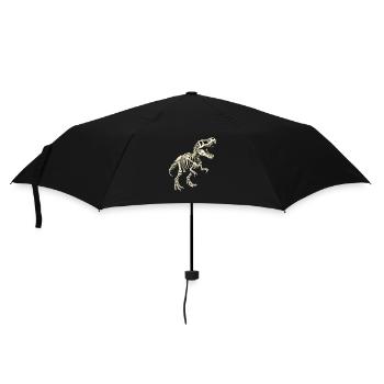 T-Rex Skelett – Dinosaurier Fossil Design - Regenschirm (klein) - Schwarz - Vorne