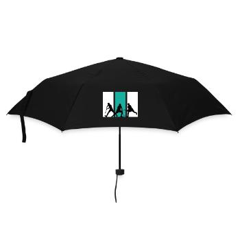 Terrain de hockey sur gazon de l’équipe de hockey sur gazon - Parapluie standard - noir - Devant