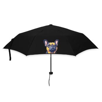 French Bulldog - Frenchie - Umbrella (small) - black - Front