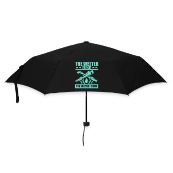 Plumber The Weather You Get The Faster I Come - Umbrella (small) - black - Front
