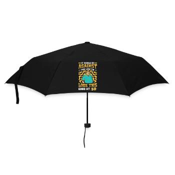 Es sollte gegen das Gesetz sein, so gut auszusehen - Regenschirm (klein) - Schwarz - Vorne
