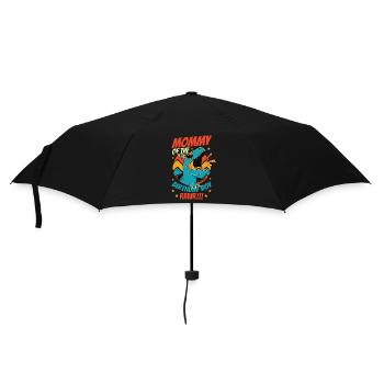 Dinosaure Maman d’Birthday Boy - Parapluie standard - noir - Devant