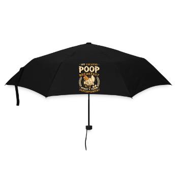 My chickens poop the breakfast. - Umbrella (small) - black - Front