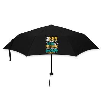 Not shy, just want to find out something. - Umbrella (small) - black - Front