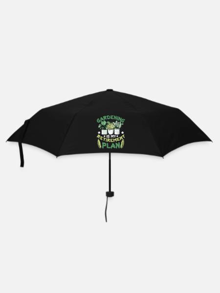 Gartenarbeit Ist Mein Ruhestandsplan Gärtner - Regenschirm (klein) - Schwarz