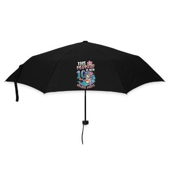 Cette sirène est maintenant à 10,deux chiffres. - Parapluie standard - noir - Devant