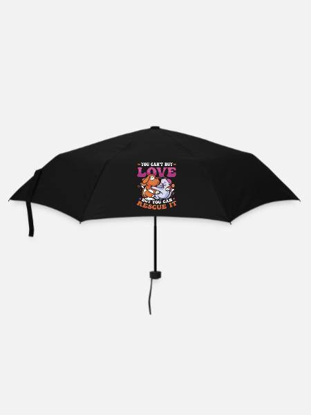 Liebe Kann Man Nicht Kaufen. - Regenschirm (klein) - Schwarz