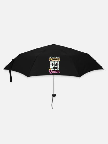 Crossword Queen Crossword Puzzles - Umbrella (small) - black