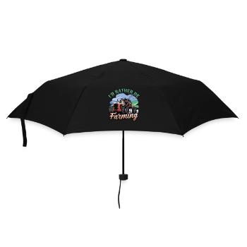 Je préférerais être agriculteur - Parapluie standard - noir - Devant