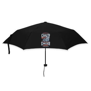 Derrière chaque motard fou se cache une femme - Parapluie standard - noir - Devant