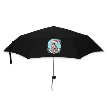 Yarn Snowman Sewing Knitting Crochet - Umbrella (small) - black - Front