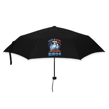 Just A Girl Who Loves Birds, birdwatching - Umbrella (small) - black - Front