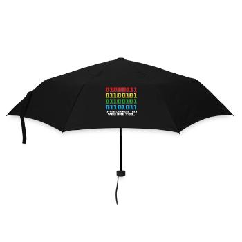 Wenn Sie Dies Lesen Können, Sind Sie Zu Binär - Regenschirm (klein) - Schwarz - Vorne