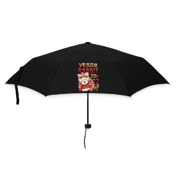 Year of the Rabbit 2023, Chinese zodiac sign - Umbrella (small) - black - Front