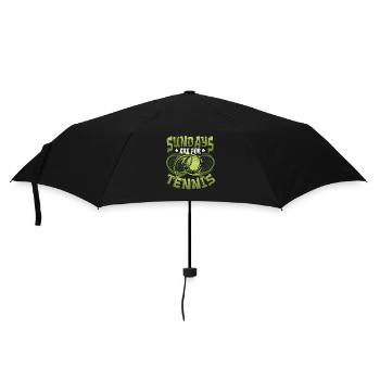Les dimanches sont pour les joueurs de tennis - Parapluie standard - noir - Devant