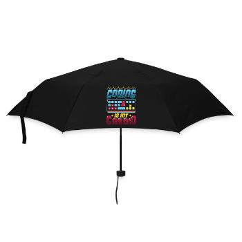 Kodierung Ist Meine Kardio, Code Programmierer - Regenschirm (klein) - Schwarz - Vorne