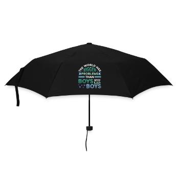 Größere Probleme Als Jungs, Die Jungs Küssen - Regenschirm (klein) - Schwarz - Vorne