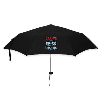 J’adore la plongée, la plongée sous-marine - Parapluie standard - noir - Devant