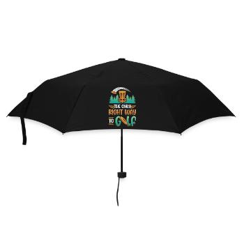 La seule bonne façon de jouer au golf, Frisbee Disc - Parapluie standard - noir - Devant