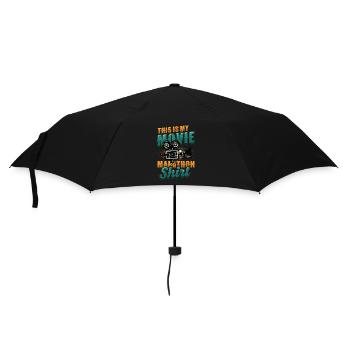 Das Ist Mein Film-Marathon Shirt - Regenschirm (klein) - Schwarz - Vorne