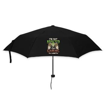 Ich bin nicht spielsüchtig, sondern ein Spieler - Regenschirm (klein) - Schwarz - Vorne