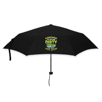 Gartenarbeit Macht Die Hände Schmutzig - Regenschirm (klein) - Schwarz - Vorne