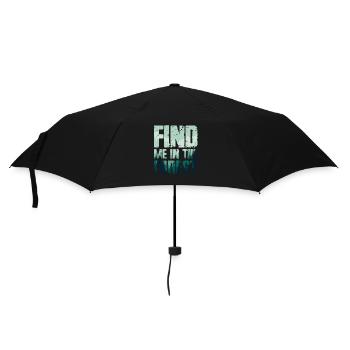 Find Me In The Forest - Forest Lovers - Umbrella (small) - black - Front
