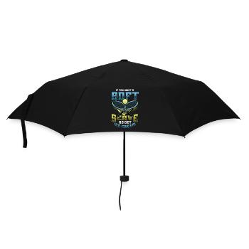 Wenn Sie Ein Softeis Wollen, Holen Sie Sich Eins - Regenschirm (klein) - Schwarz - Vorne